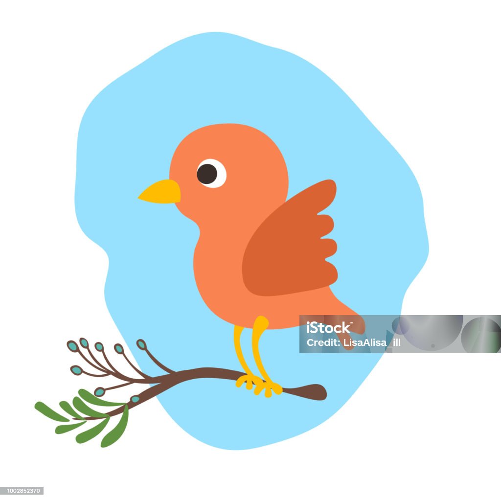 Ilustración de Vector De Dibujos Animados Lindo Pájaro Ilustración Ingenio  Banch Del Árbol Pajarito Caricatura Estilo Ilustración Del Pájaro Lindo Rojo  y más Vectores Libres de Derechos de Abstracto - iStock