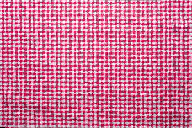istock Wrinkled napkin in red and white cage 1002862964