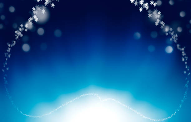 istock Illustration of a blue and white Christmas snowflake pattern, textured abstract background. 1002864954
