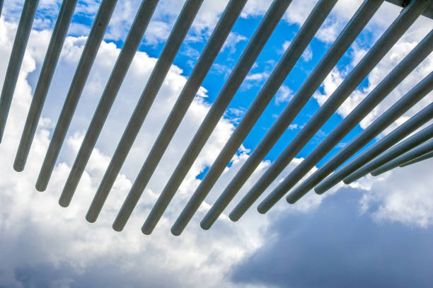 istock decorative tube, architecture against the backdrop of the sky 1002872462
