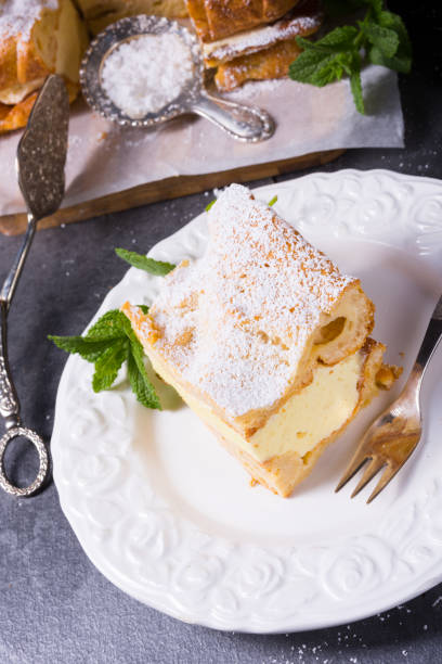 istock Karpatka is a traditional Polish cream pie 1002875336
