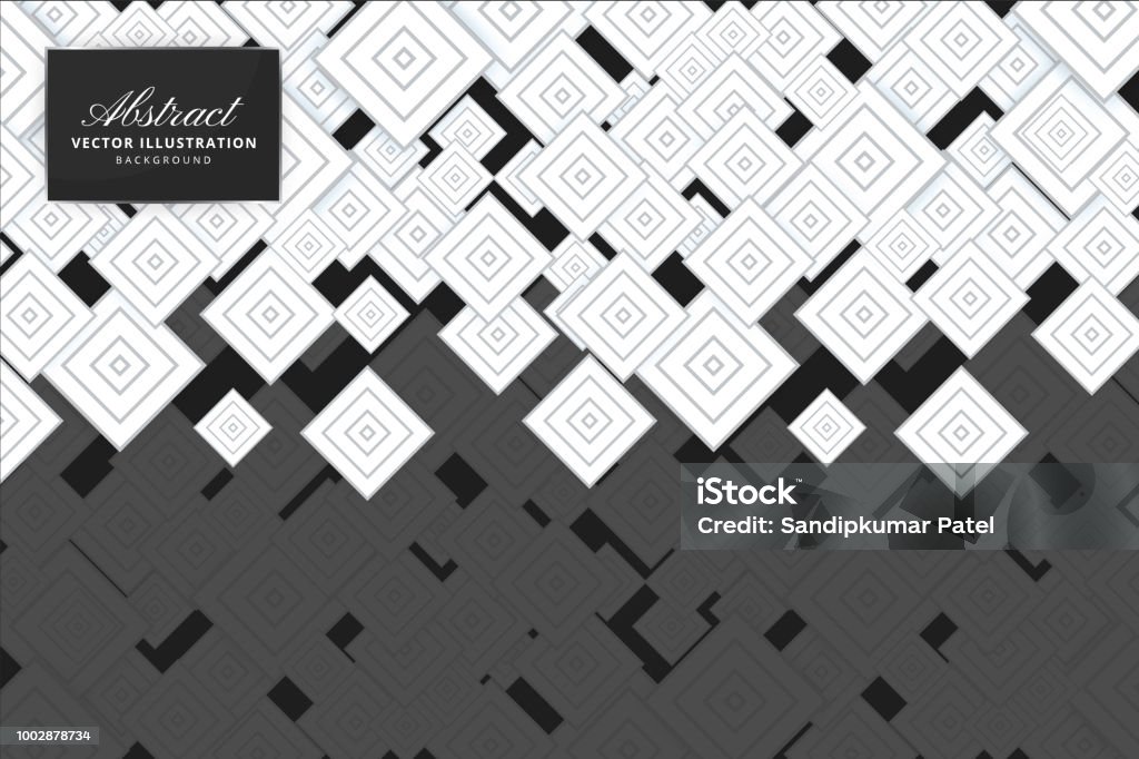Abstract Vector R Square Abstract Square Seamless Pattern Background Stock Illustration ...