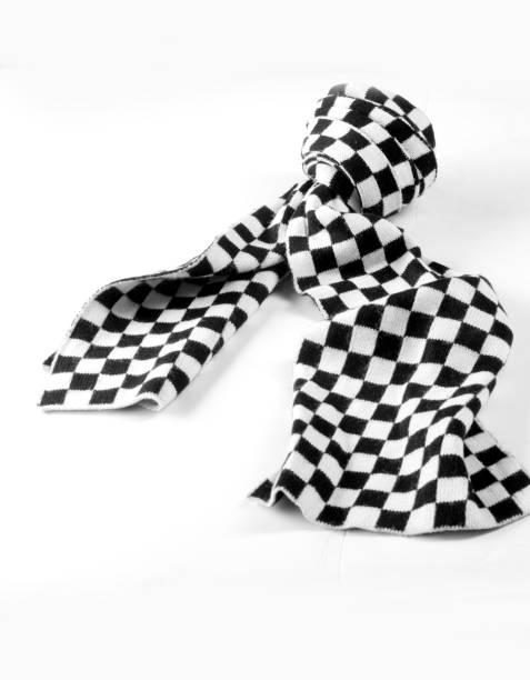 istock Texture, background, pattern. Scarf shawl tippet plaid white and black cell. a woman's long scarf or shawl, worn loosely over the shoulders. 1002883550