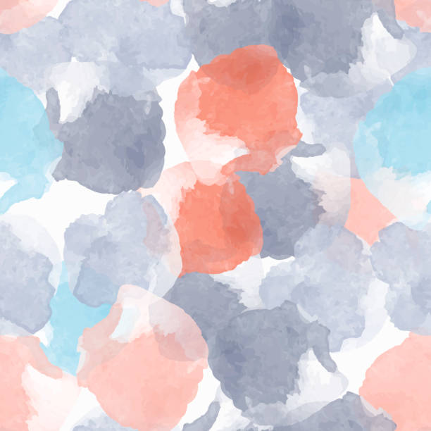 istock Abstract painting universal freehand watercolor seamless pattern. Graphic design for background, card, banner, poster, cover, invitation, placard, header or brochure. Hand drawn vector texture 1002890170