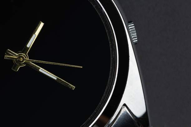 istock close up luxury watch on black background 1002902212