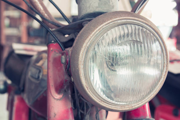 istock Headlight lamp vintage classic motorcycle - vintage effect style pictures 1002902452