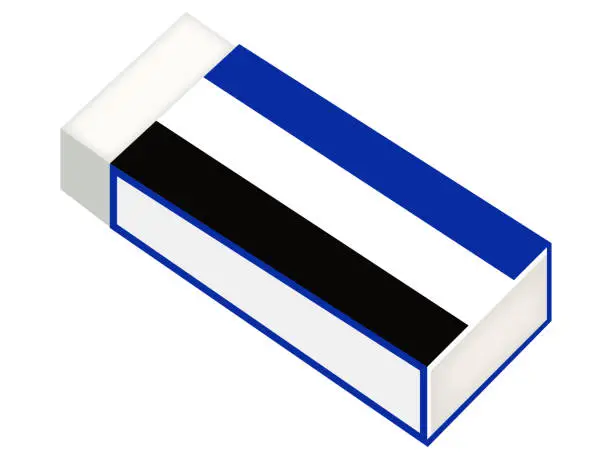 Vector illustration of eraser