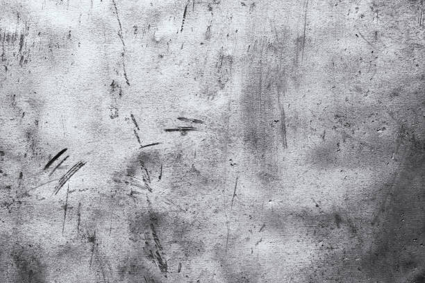 istock Aluminum plate as background, metal texture with scratches on the surface 1002922442