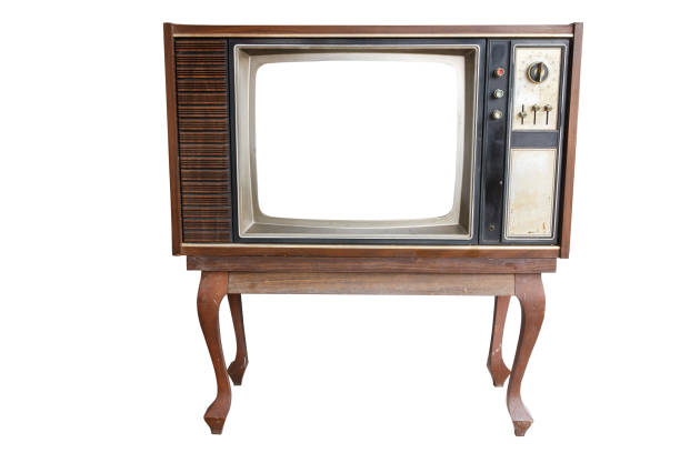 istock Old vintage TV  isolated on white 1002933030