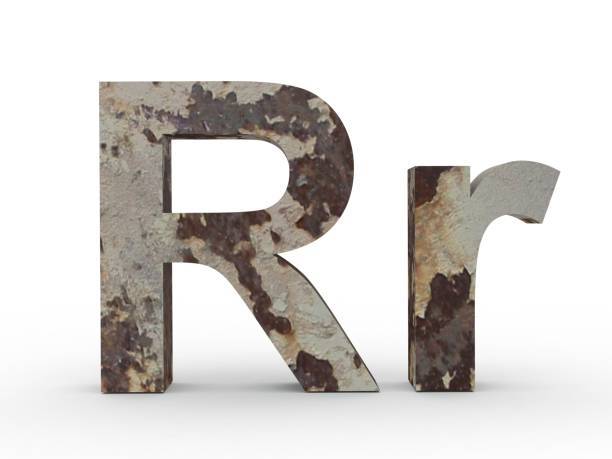 istock Concrete letter R isolated on white background 1002937340