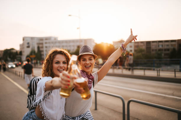 istock Festive girl having a good time. 1002940078