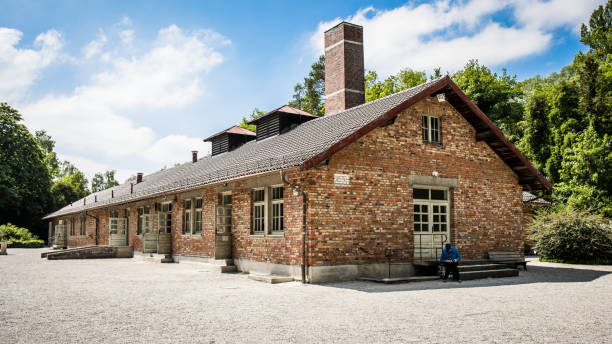 barrack x concentration camp dachau - death camp imagens e fotografias de stock