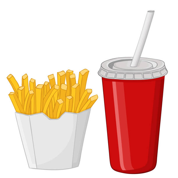 istock French fries and a drink in a red disposable cup 1002986816