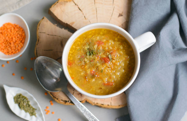 istock Lentil Bulgur Soup, Comfort Food, Turkish Cuisine 1002989582