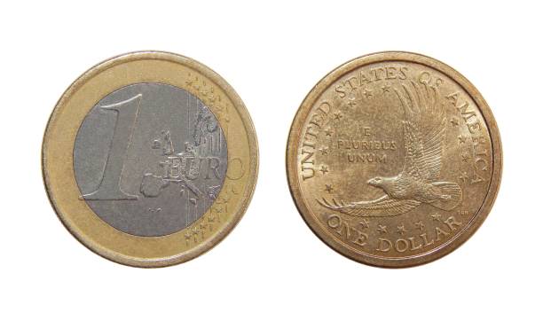 istock coin one Euro, one dollar 1003000994