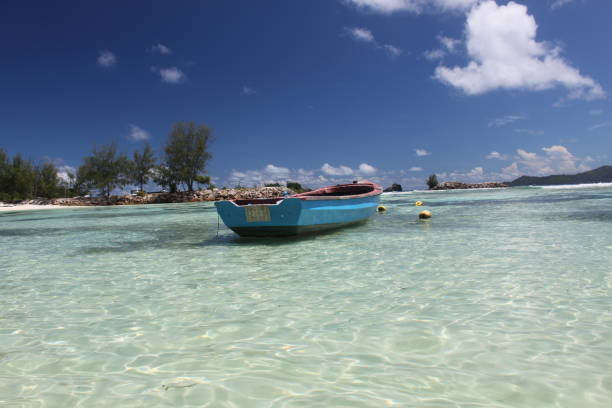 istock fishing boat in Seychelles 1003018316