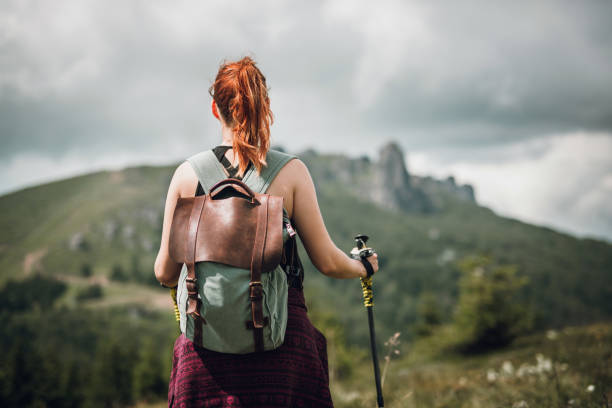 istock Girl at mountain walk 1003047896