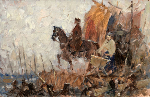 istock Oil painting, handmade 1003064968