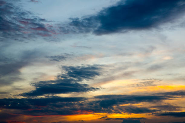 istock Twilight sky background. Sunset sky and cloud.Colorful sky in twilight time background. 1003065054