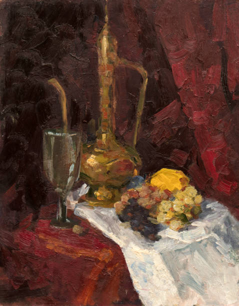 istock Oil painting, handmade 1003065108