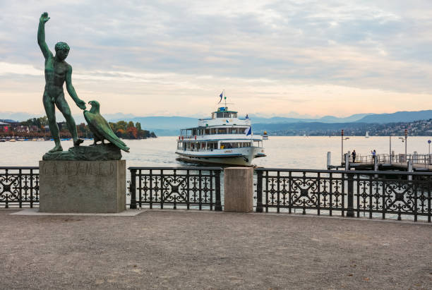 Zurich scenic view with old town