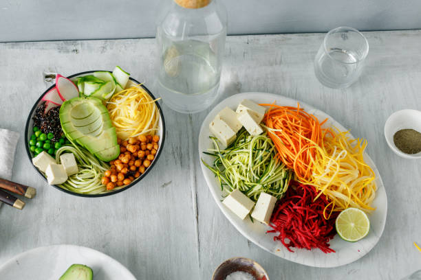 istock Healthy food clean eating Spiralized vegetables bowl buddha 1003089902