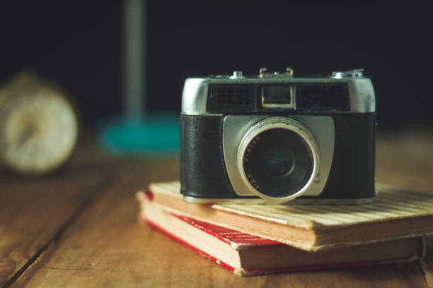 istock retro vintage carama session with different antique accessories 1003115752