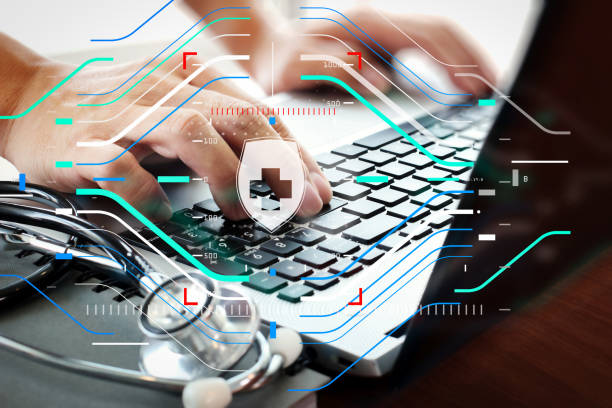 istock Doctor working with laptop computer in medical workspace office as concept 1003118948