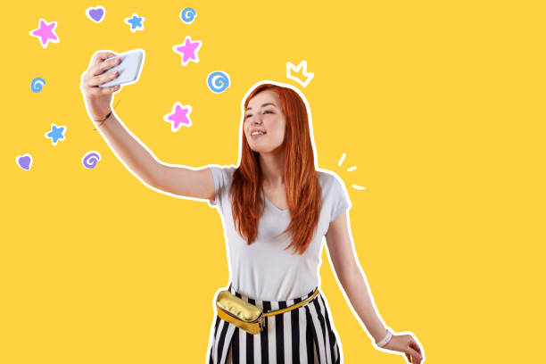 istock Pretty young girl taking selfies and smiling 1003122750
