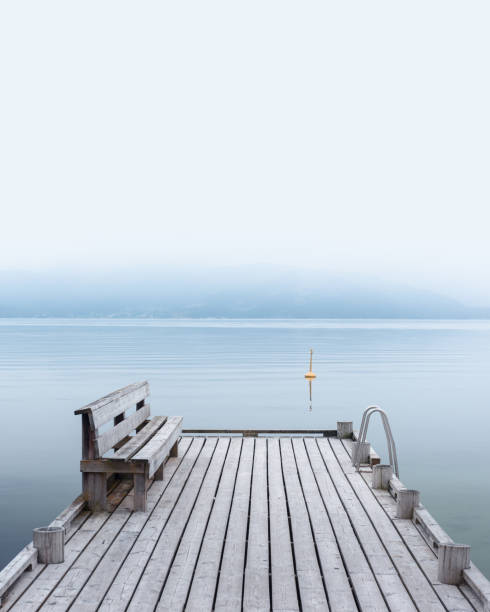 istock Misty morning on Norheimsund village 1003123650