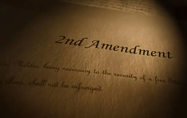 Photo of Second Amendment text