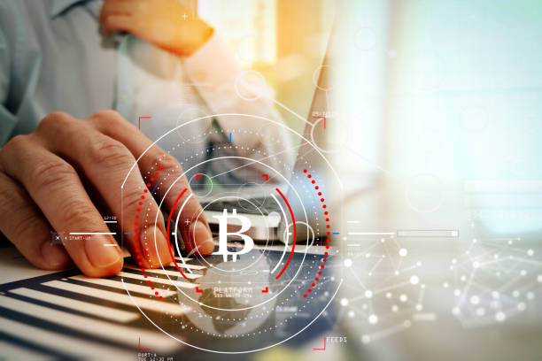 istock Businessman working with new modern computer and Ethereum cryptocurry virtual diagram as concept. 1003142936