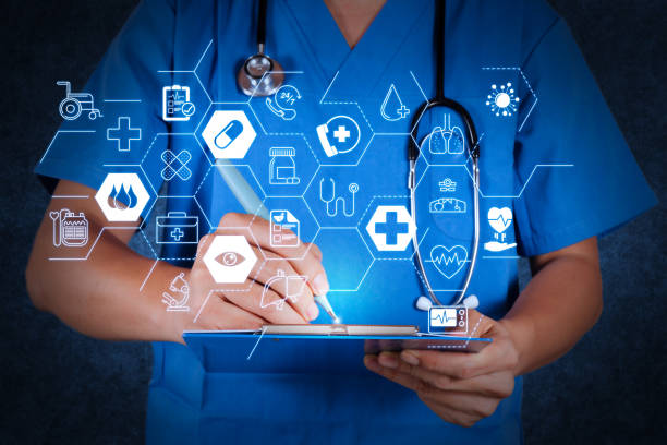 istock medical doctor with stethoscope writing 1003146690