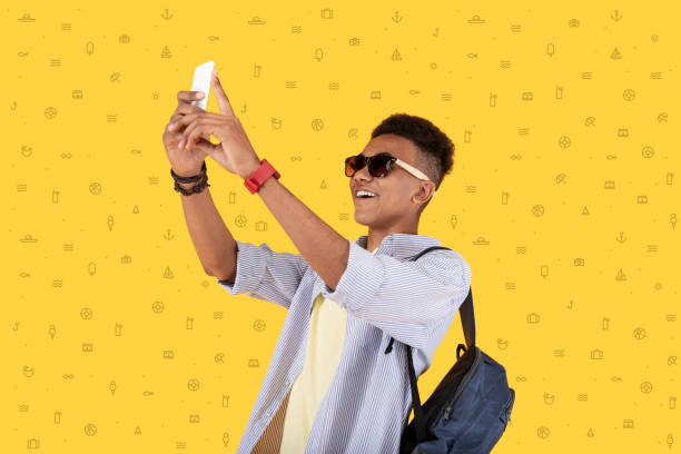 istock Happy person taking photos while traveling 1003150556