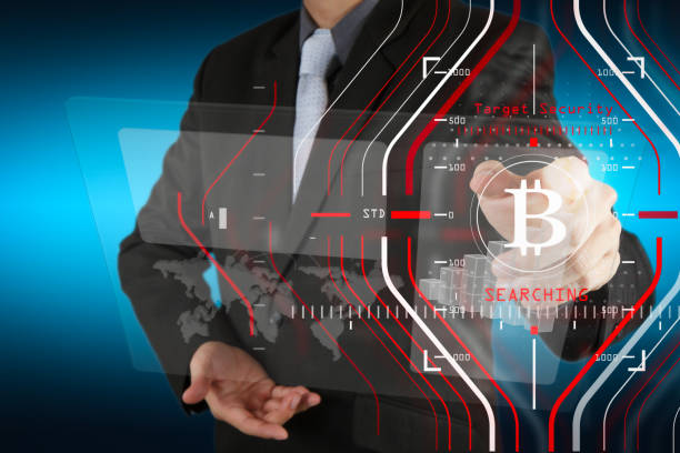 istock Businessman working with new modern computer and Bitcoin cryptocurry virtual diagram as concept. 1003150584