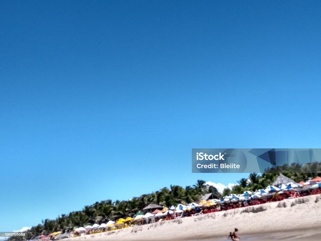 Beach in Fortaleza CE Brazilian Beach in brazil - Praia do futuro in Fortaleza CE point turistic Beach Stock Photo