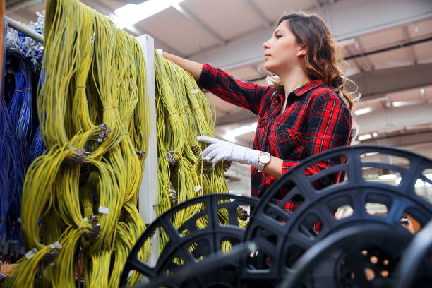Woman working in a factory