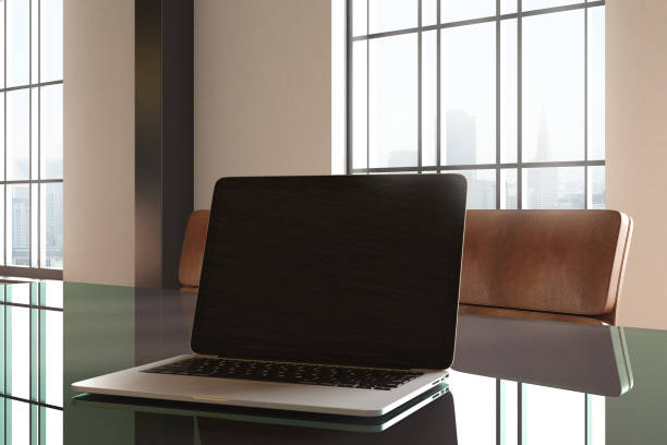 istock Closeup of empty laptop 1003153350