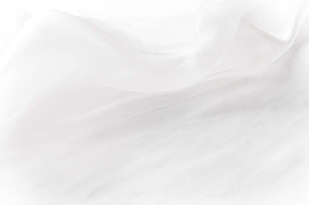 istock Texture, background, pattern. White silk fabric for draping. Abstract fabric, artistic wavy fabric Fractal pattern 1003153844