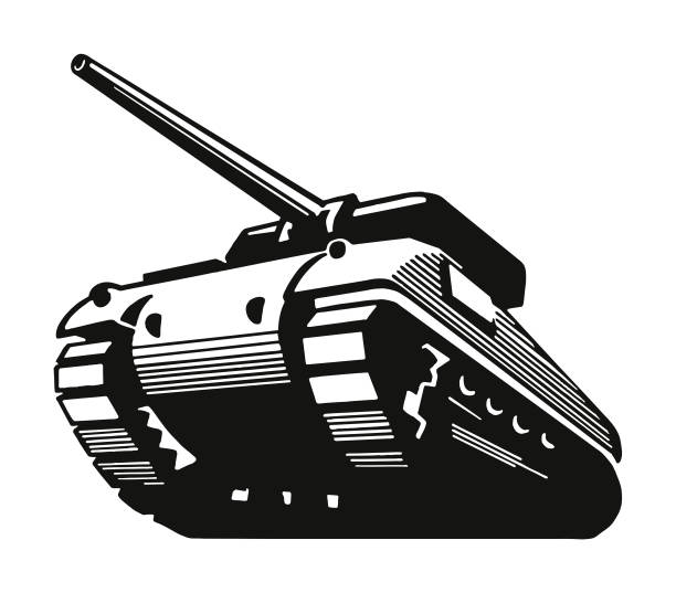 Military Tank Military Tank armored tank stock illustrations