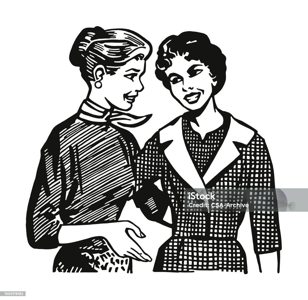 Two Women Women stock vector