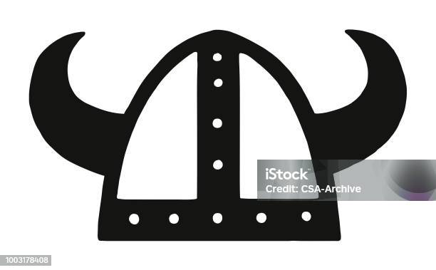 Viking Helmet Stock Illustration - Download Image Now - Logo, Viking, Antler