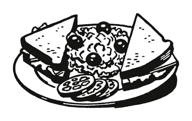 Vector illustration of Sandwich Plate