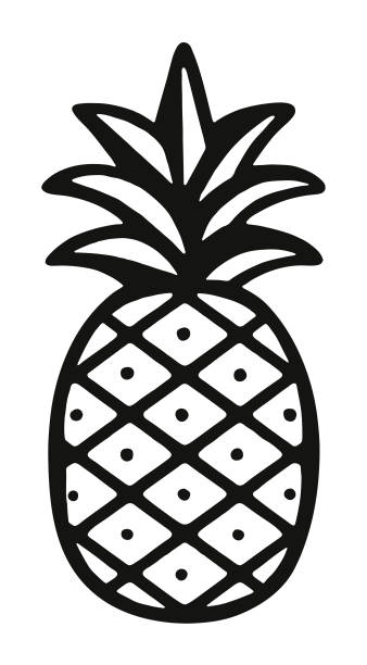 illustrazioni stock, clip art, cartoni animati e icone di tendenza di ananas - ananas