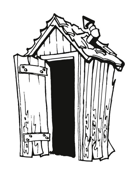 Outhouse Outhouse Outhouse stock illustrations