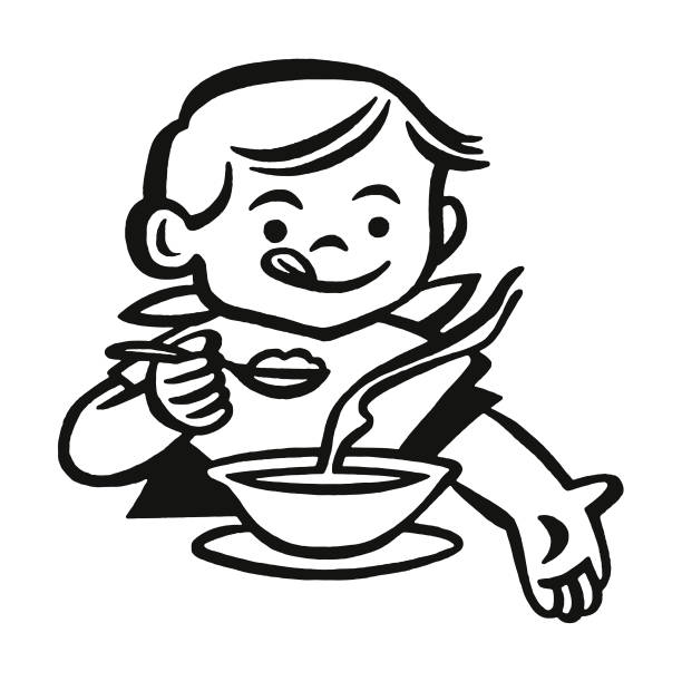 Ilustración de Niño Comiendo Sopa y más Vectores Libres de Derechos de Comer - Comer, Cuchara, Niño - iStock Ilustración de Niño Comiendo Sopa y más Vectores Libres de Derechos de Comer - Comer, Cuchara, Niño - iStock