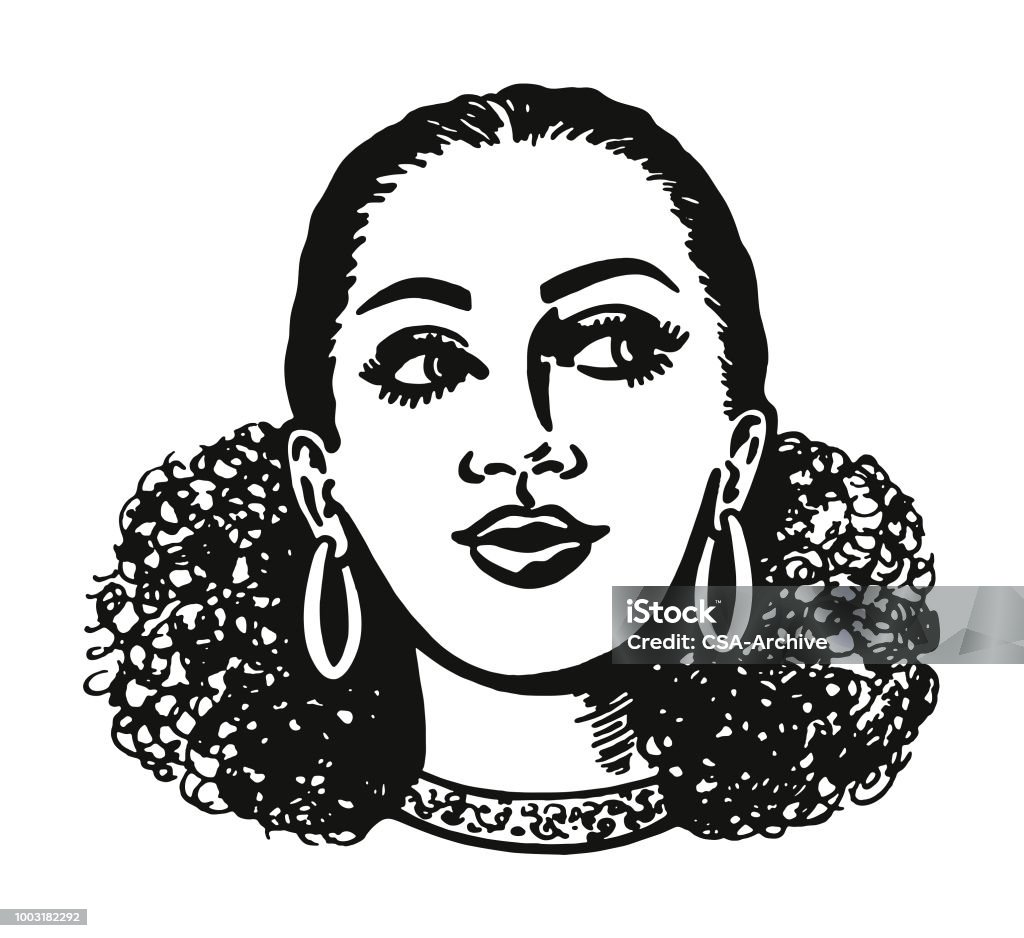 Portrait of a Woman Women stock vector