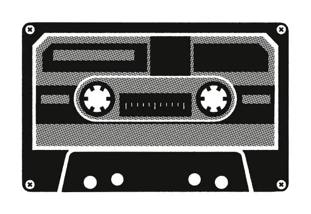 Vector illustration of Cassette