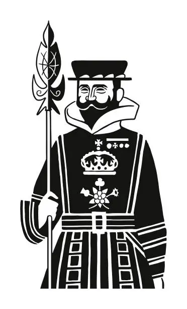 Vector illustration of British Beefeater