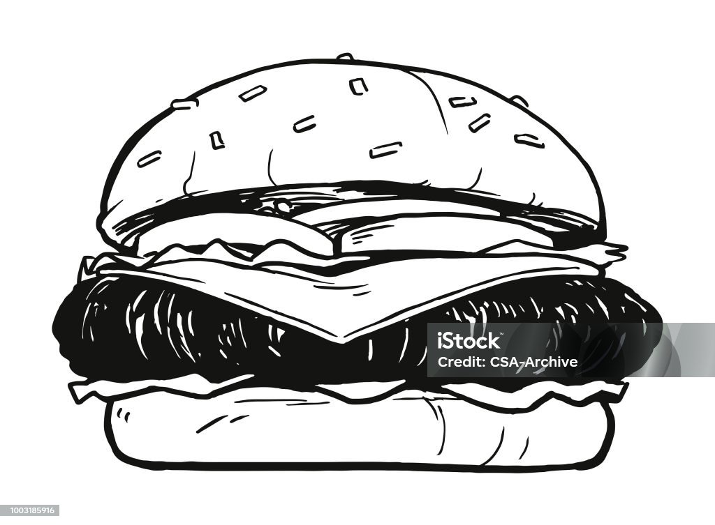 Cheeseburger Burger stock vector